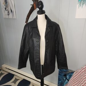 Men's Black Leather Jacket